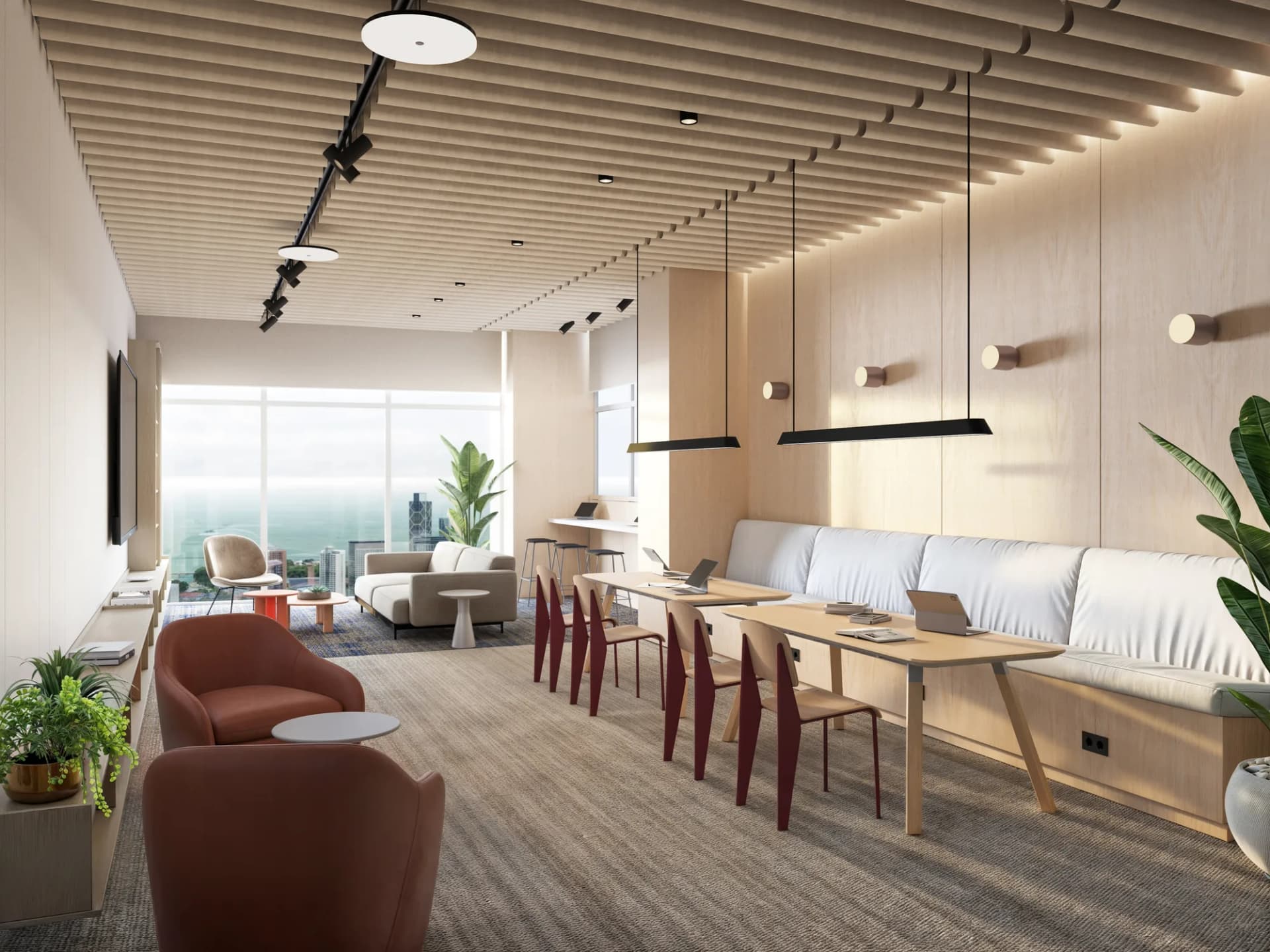 Coworking — amenidad de PH Costanera Aqua