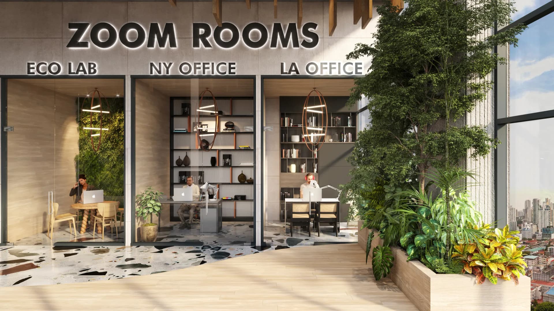 Zoom Rooms, cabinas privadas para videollamadas en DOVLE SELVA