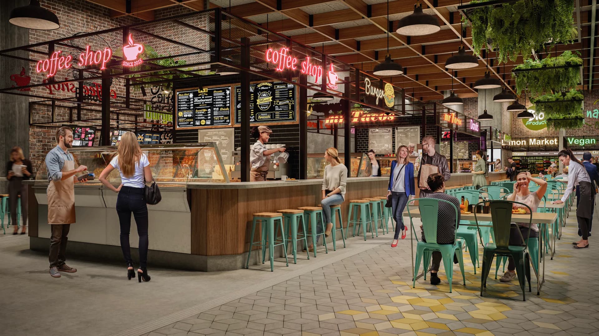 Food Market con locales comerciales en MORE