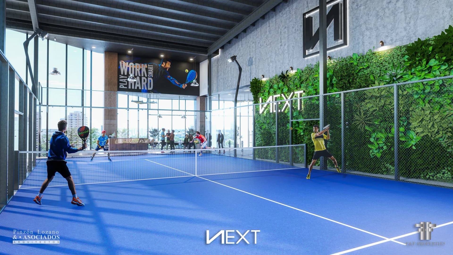 Cancha de padel climatizada en PH Next