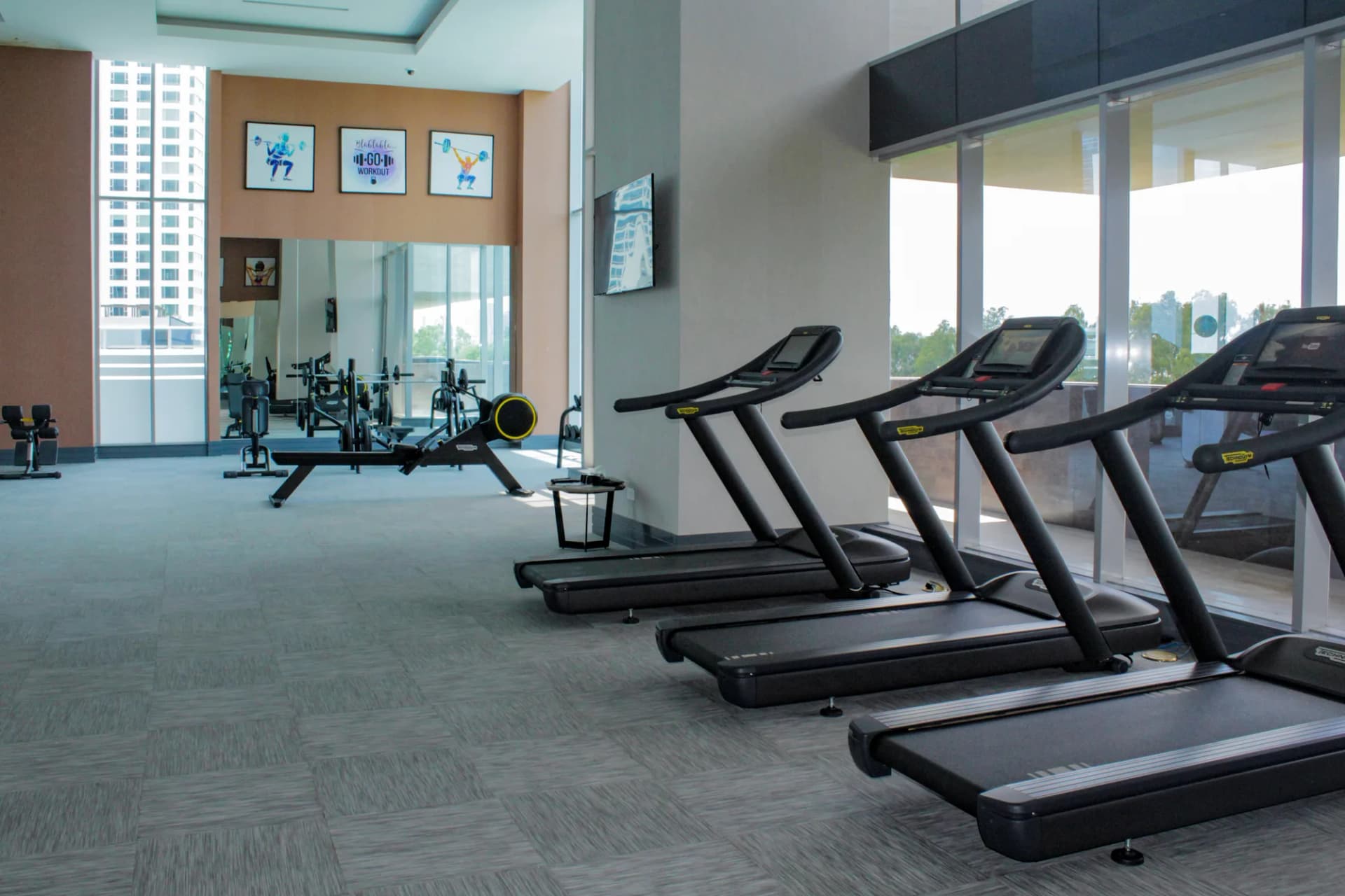 Gimnasio con vista panorámica en REGALIA