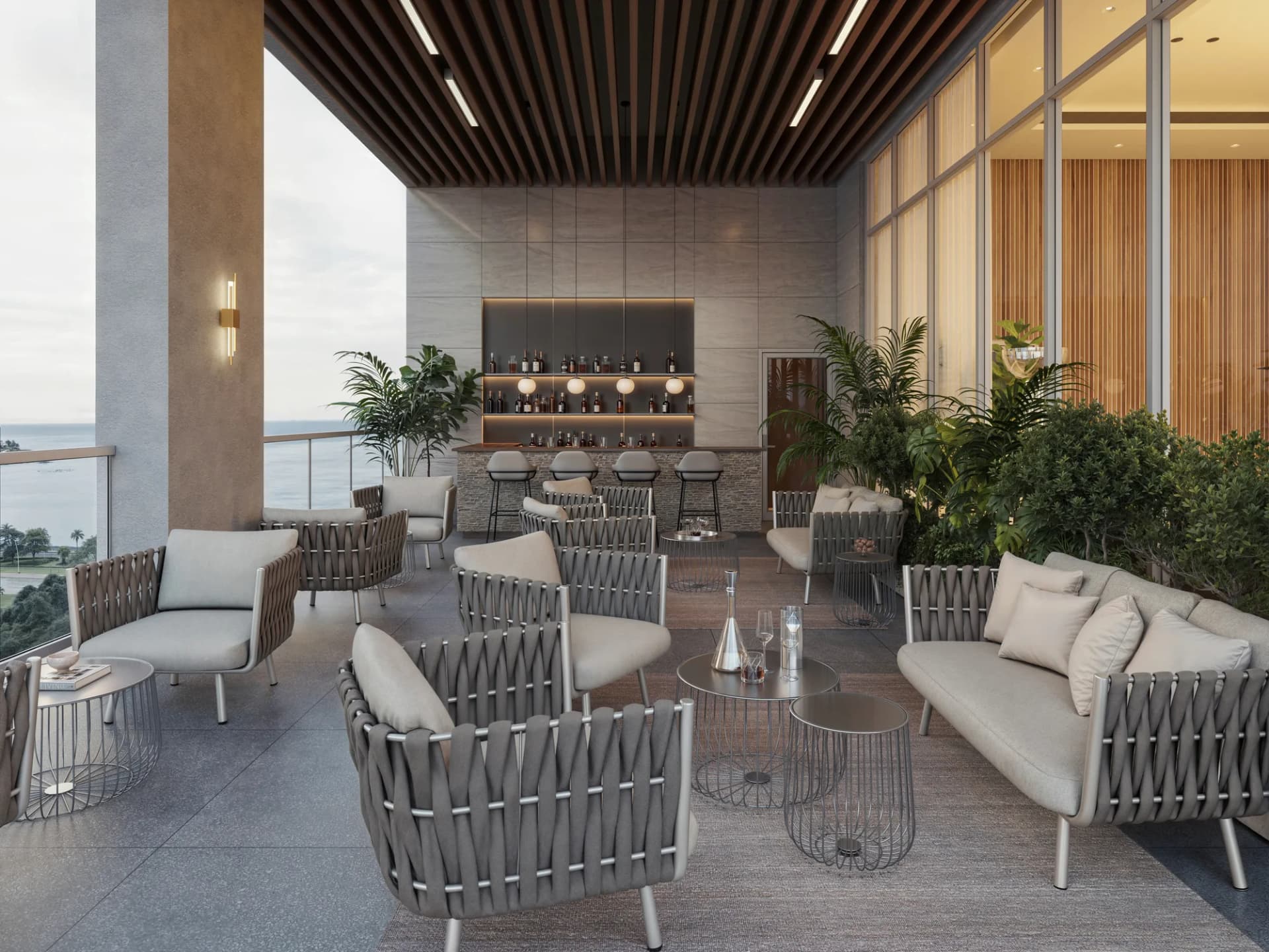 ROOFTOP BAR — amenidad de PH Seaside